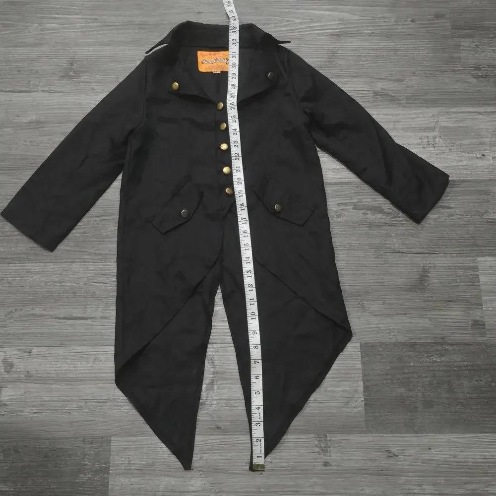 BesserBay Steampunk Vintage Medieval Tailcoat Victorian Button Jacket Halloween